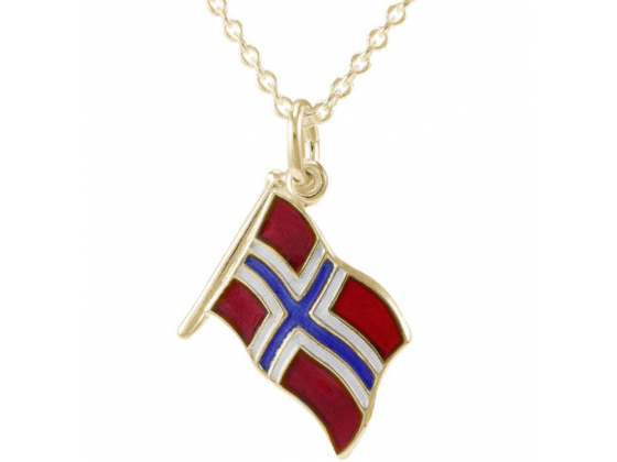 Norwegian Flag Halskjede
