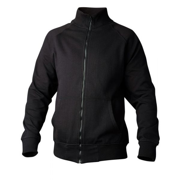 Sweatshirt 148 hel zip svart