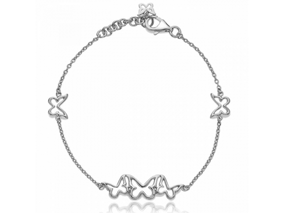 Armbånd - Sølv sommerfugler