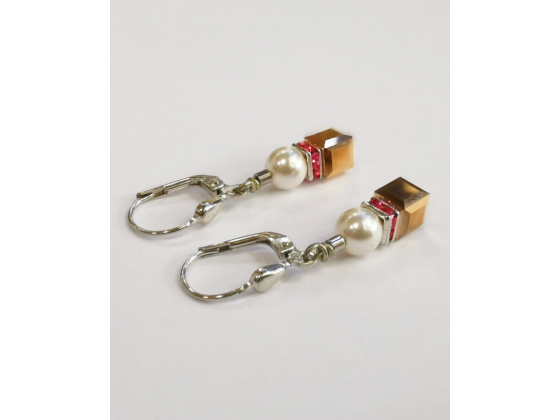 Pink Pearl Earrings