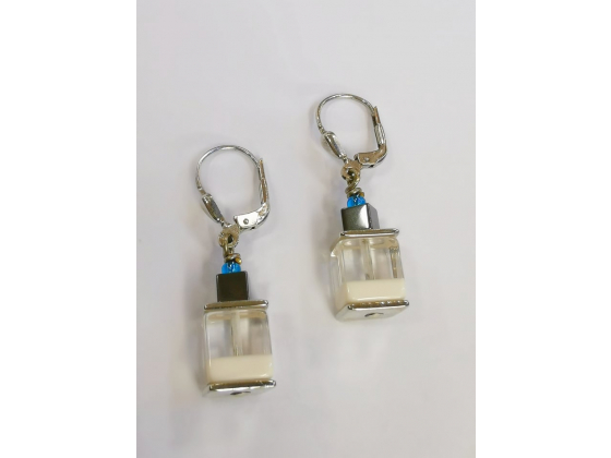 Blue/White Earrings