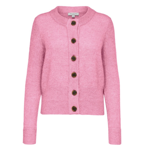 Sia Knit Cardigan - Prism Pink  - Image 2