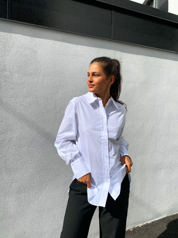 Phoebe Detail Shirt - White  - Image 3