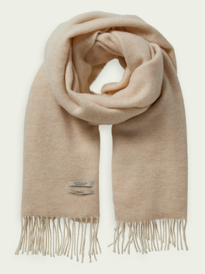 Two Tone Woven Wool Scarf
