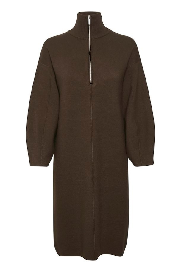 Talli zipper dress - coffee bean  - Image 2