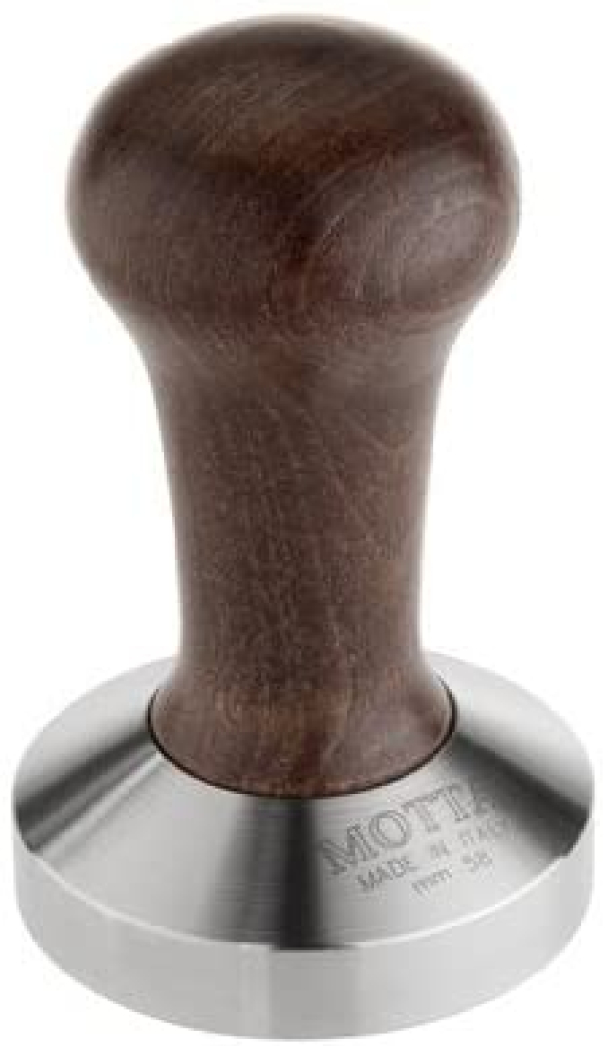 BRUN MOTTA 52 MM TAMPER I STÅL/TRE 