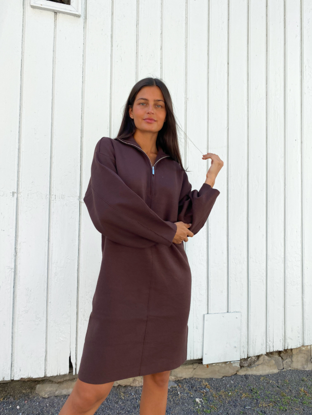 Talli zipper dress - coffee bean  - Image 5
