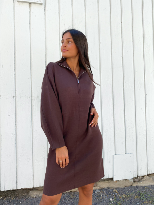 Talli zipper dress - coffee bean  - Image 6