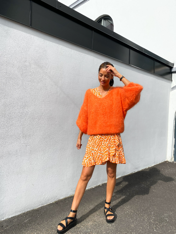 Milana Mohair Knit - Burnt Orange - Image 4