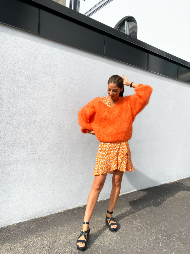 Milana Mohair Knit - Burnt Orange - Image 5