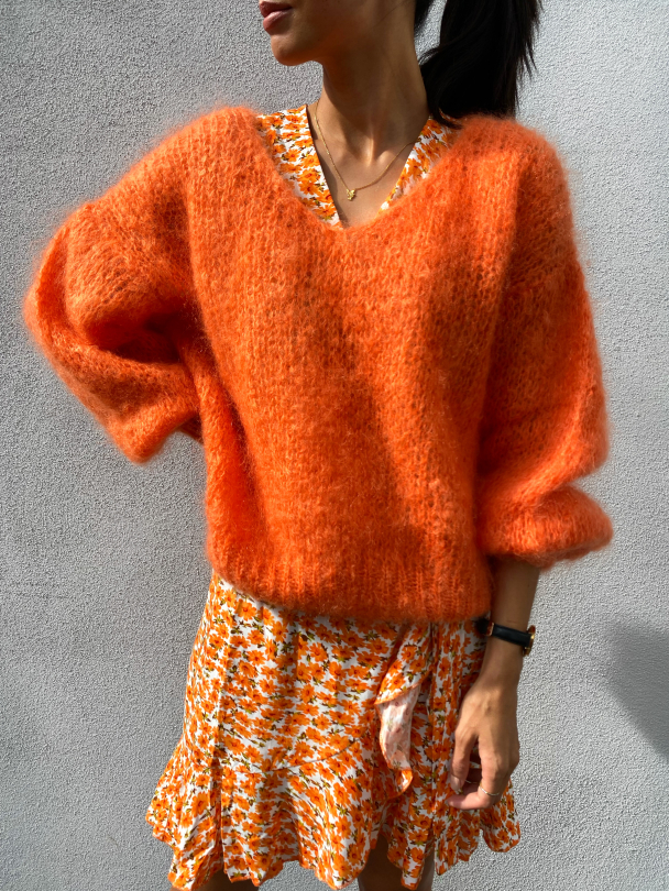 Milana Mohair Knit - Burnt Orange - Image 1