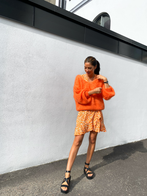 Milana Mohair Knit - Burnt Orange - Image 6