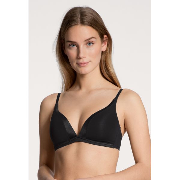 'Cate' padded wireless bra, sort