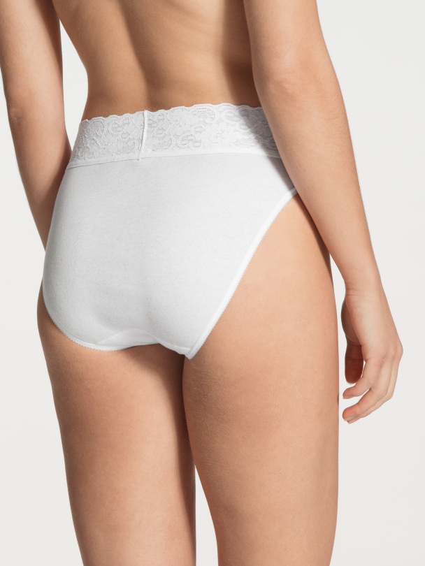 Brief high waist med blonde, hvit - Image 2