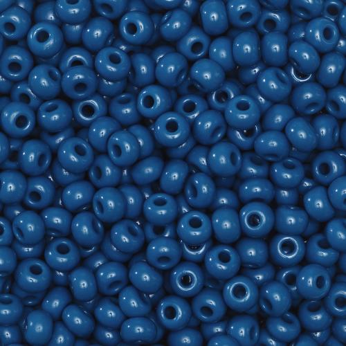 Rocaillesperle 6/0 petrol opak