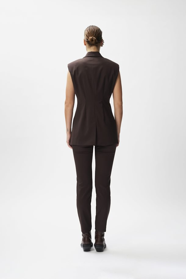 Alexandra Waistcoat - Coffee Bean  - Image 4
