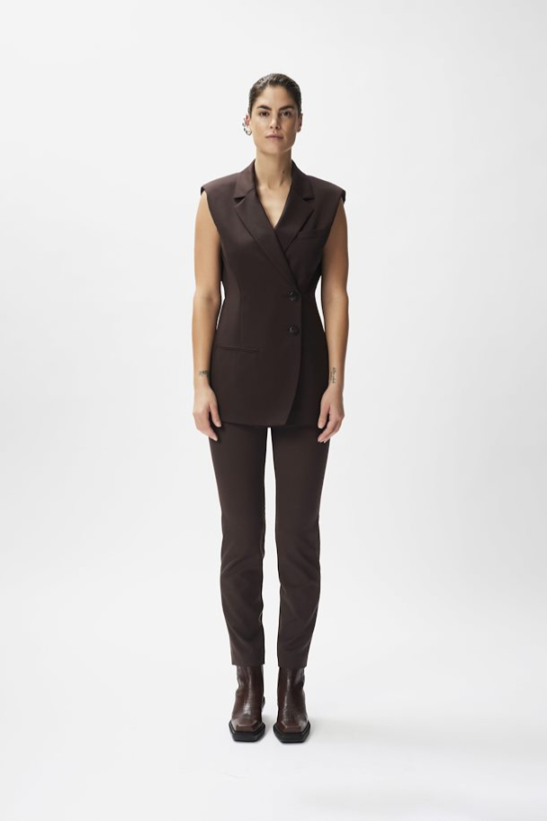 Alexandra Waistcoat - Coffee Bean  - Image 5