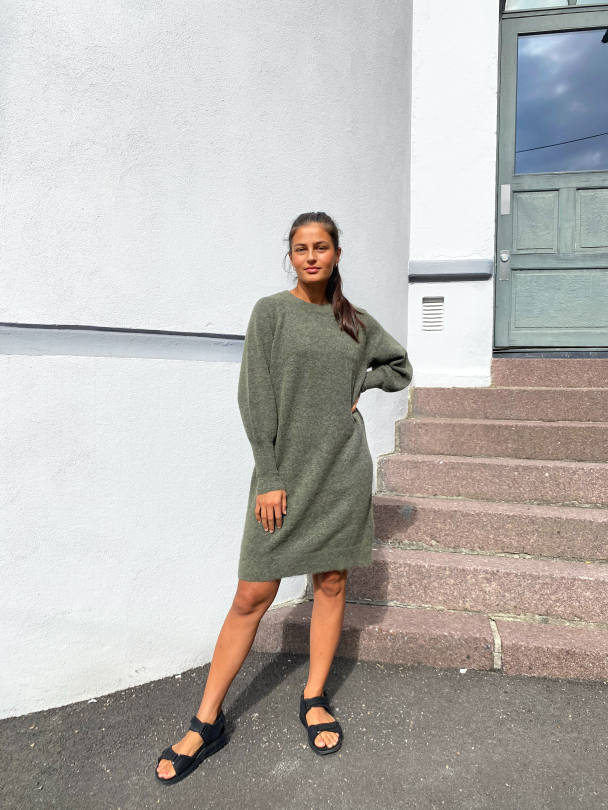 Sif Kaya Knit Dress O-Neck - Kalamata  - Image 2