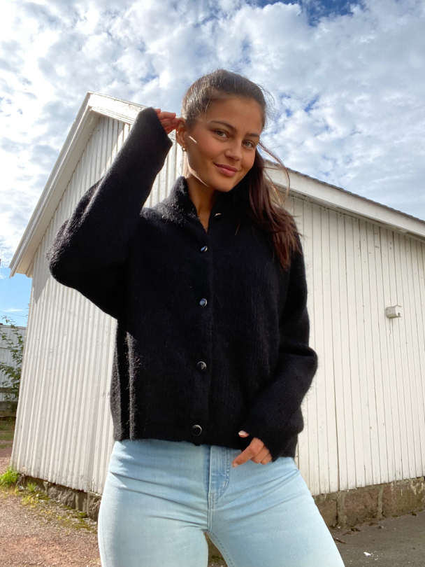 Debbie Short Cardigan Black  - Image 3