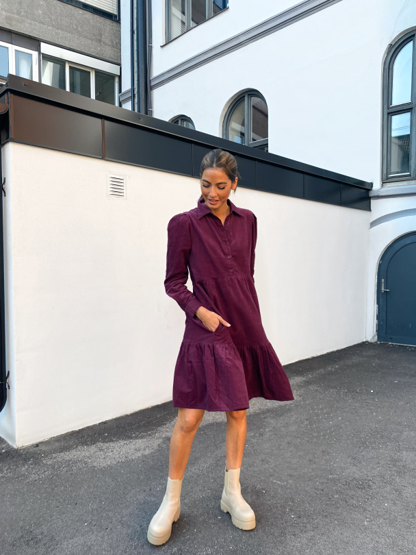 Peyton Dress - Aubergine  - Image 2
