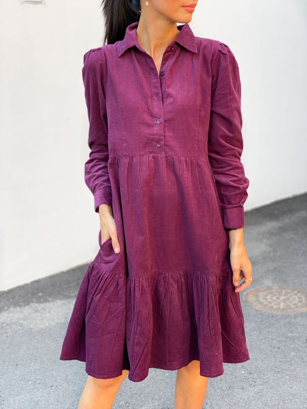 Peyton Dress - Aubergine  - Image 1