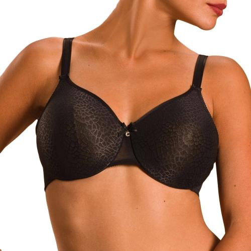 'C Magnifique' moulded bra, sort