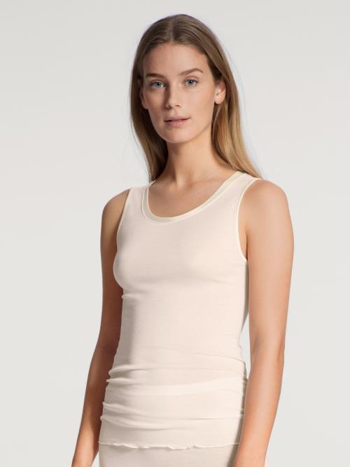 'True confidence' tank top, light ivory