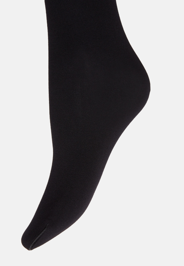 Cotton Velvet Tights, sort - Image 5