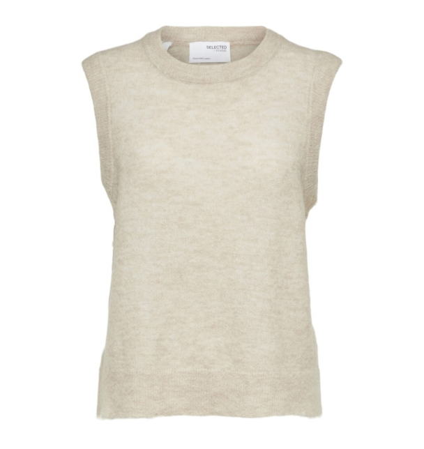 Lulu Knit Vest - Birch Melange  - Image 2