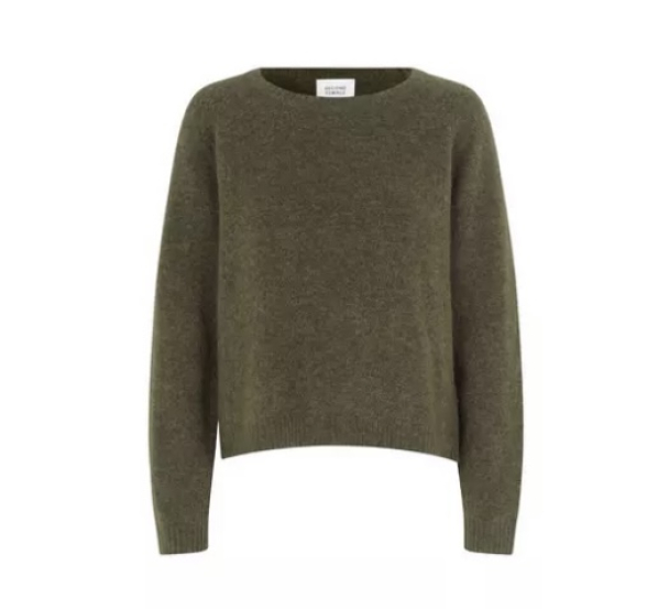Brook Knit O-Neck - Burnt Olive  - Image 2