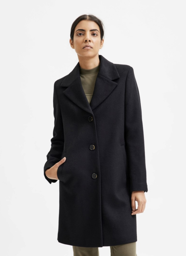 New Sasja Wool Coat - Black - Image 3