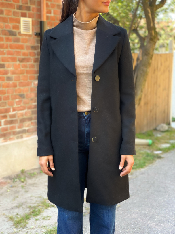 New Sasja Wool Coat - Black - Image 1