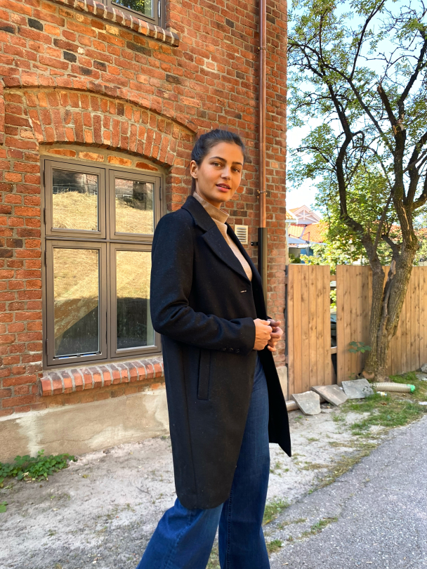 New Sasja Wool Coat - Black - Image 4