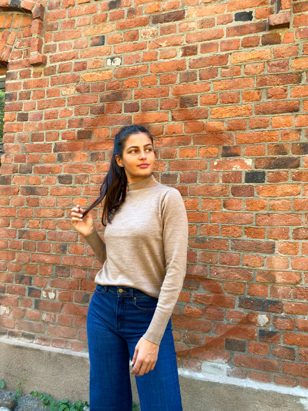 Sandra Wool Knit  T-Neck - Amphora - Image 4