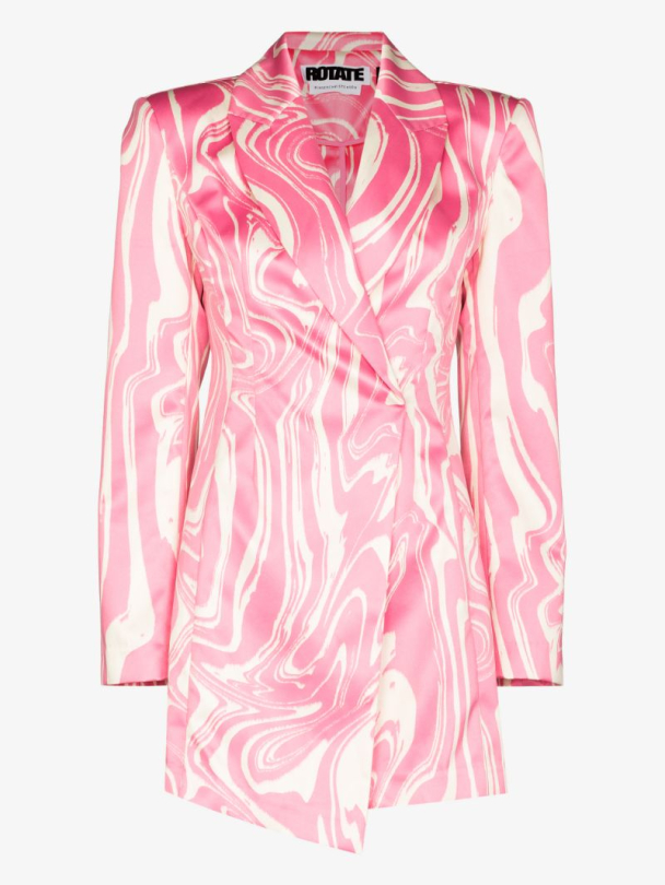Shannon Blazer Dress - Pink Comb - Image 2
