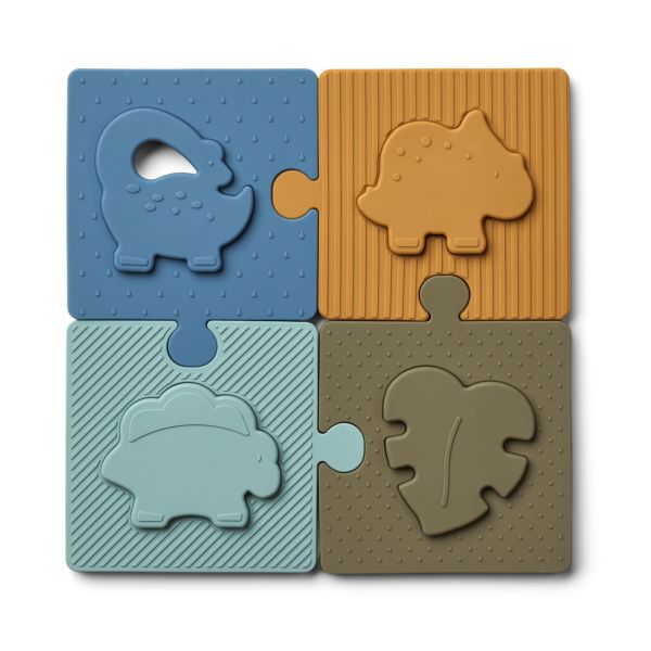 LIEWOOD - BODIL PUZZLE DINO BLUE MULTI MIX