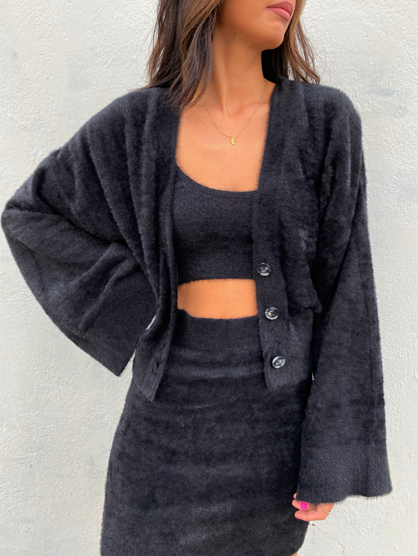 Kristina Knit Cardigan - Black  - Image 1