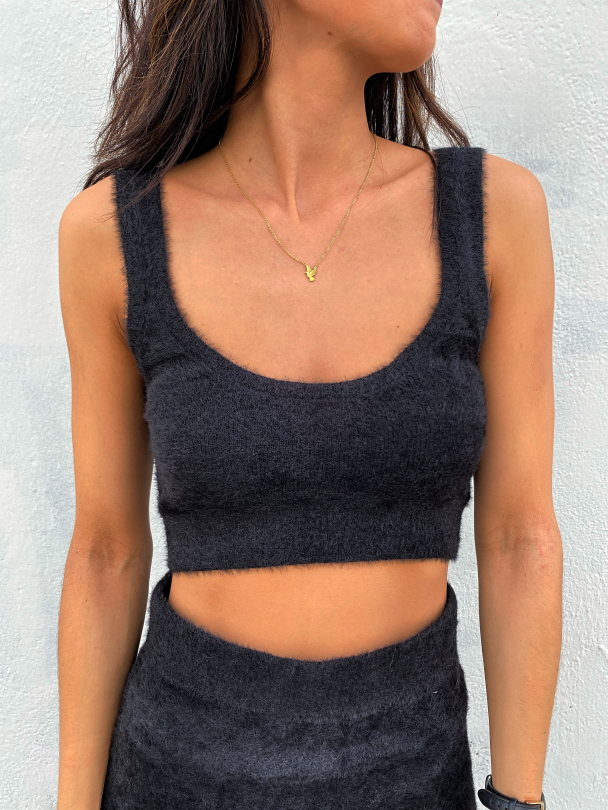Bridy Knit Top - Black  - Image 1