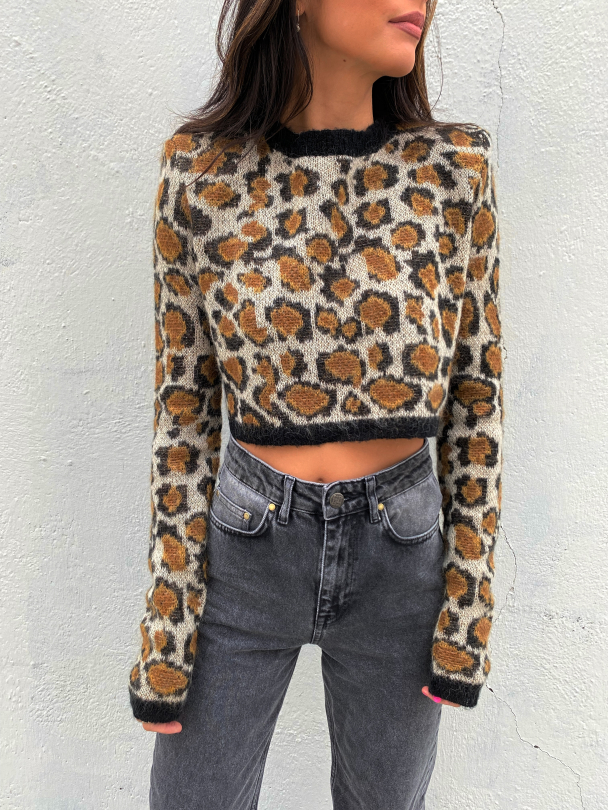 Hayley Knit Top - Dijon Comb - Image 1