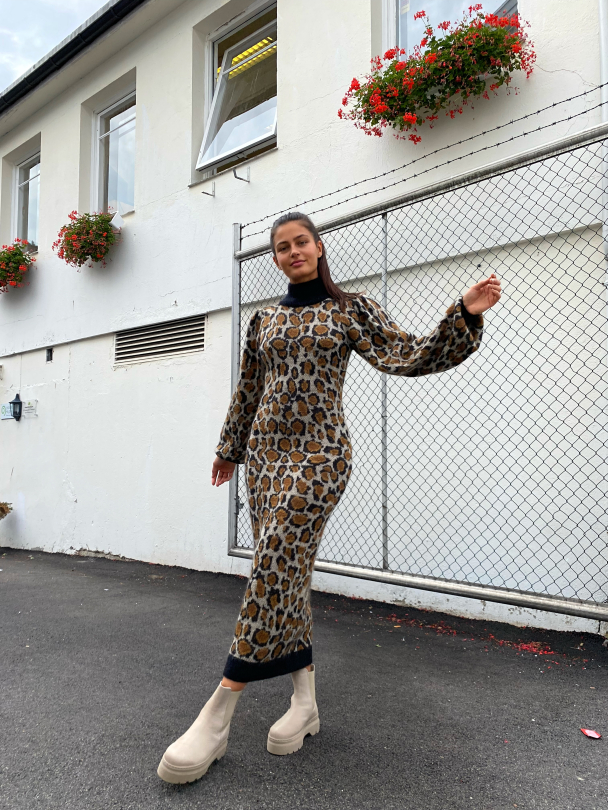 Belinda Dress - Dijon Comb - Image 4