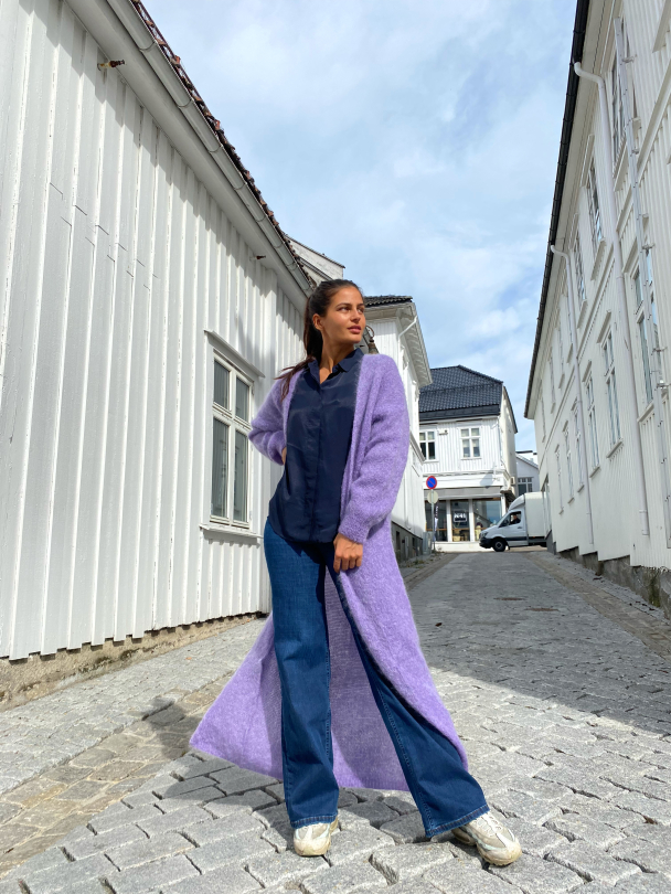 Lee Long Cardigan - Lilla - Image 3