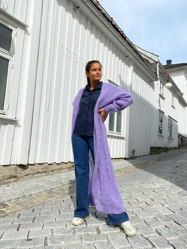 Lee Long Cardigan - Lilla - Image 4