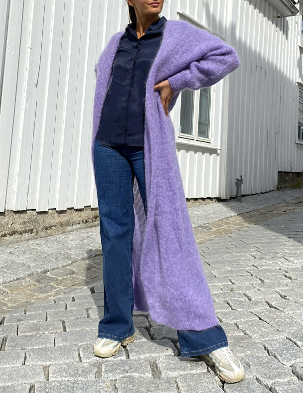Lee Long Cardigan - Lilla - Image 1