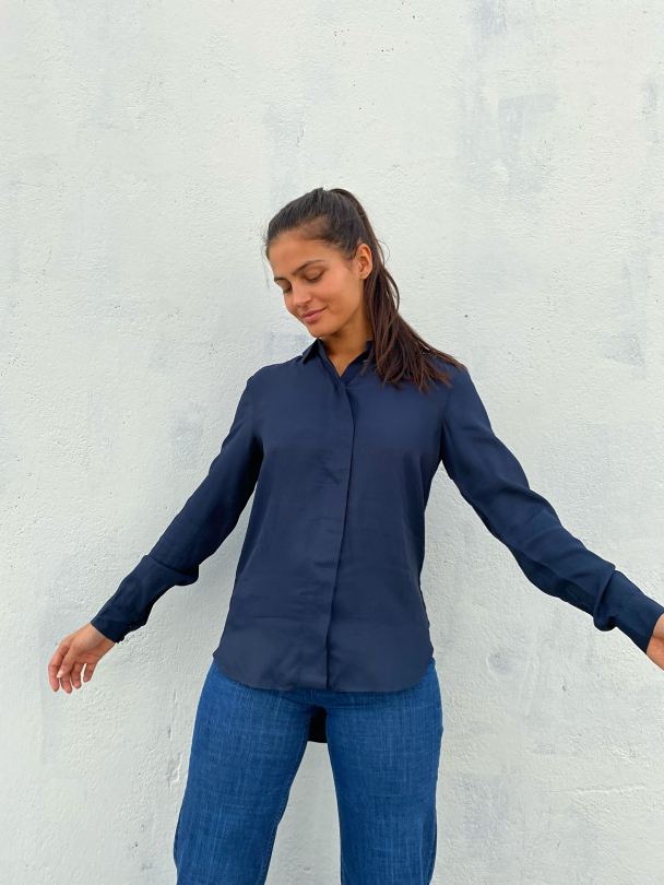 Arabella Odette ls shirt - Dark Sapph - Image 2