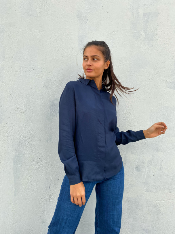 Arabella Odette ls shirt - Dark Sapph - Image 3
