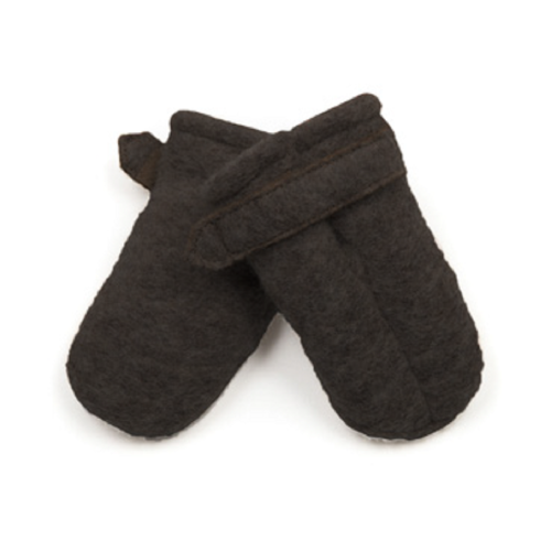 HUTTEliHUT | Poohfy Baby Mitts Wool - Brown