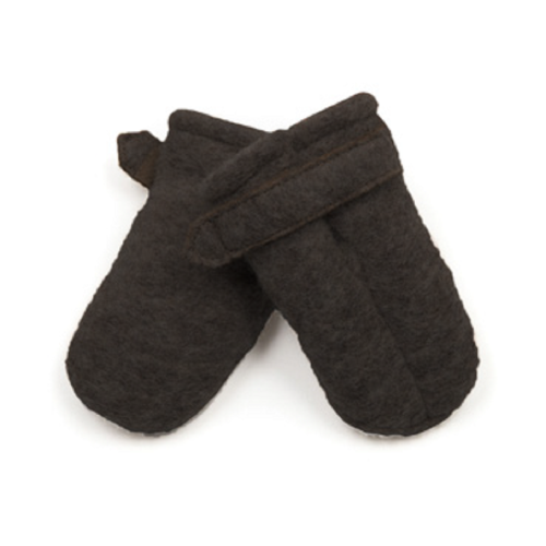 HUTTELIHUT - POOHFY BABY MITTS WOOL BROWN