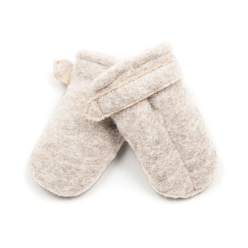 HUTTELIHUT - POOHFY BABY MITTS WOOL SAND
