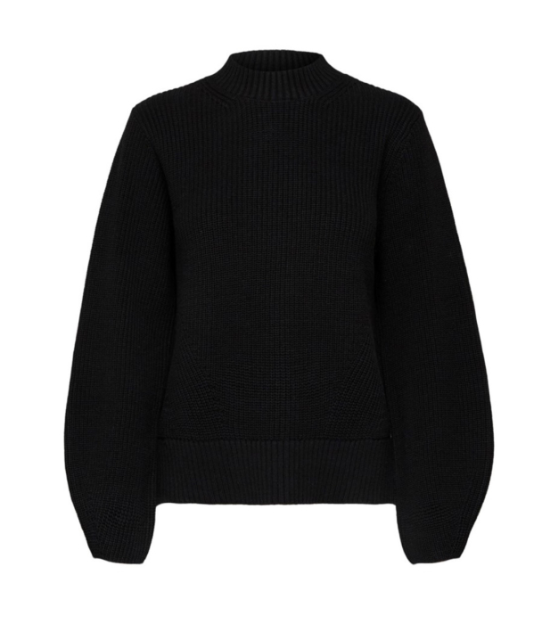 Leslie Knit O-Neck - Black  - Image 2