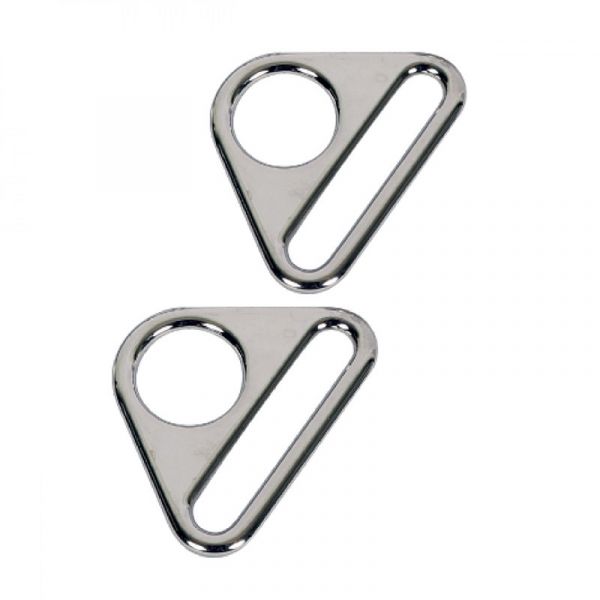 By Annie triangle ring 1.5 nickel  2 pack